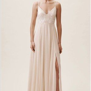 BHLDN Sadia Embroidered Maxi Dress